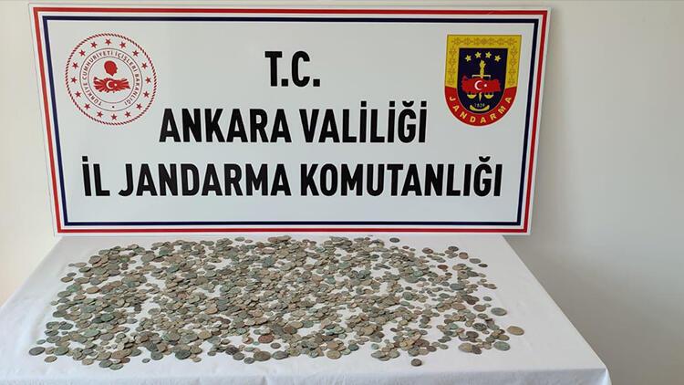 Beypazarı’nda 2 bin 30 sikke ele geçirildi