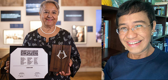 Ödüller Canan Arın ve Maria Ressa’nın