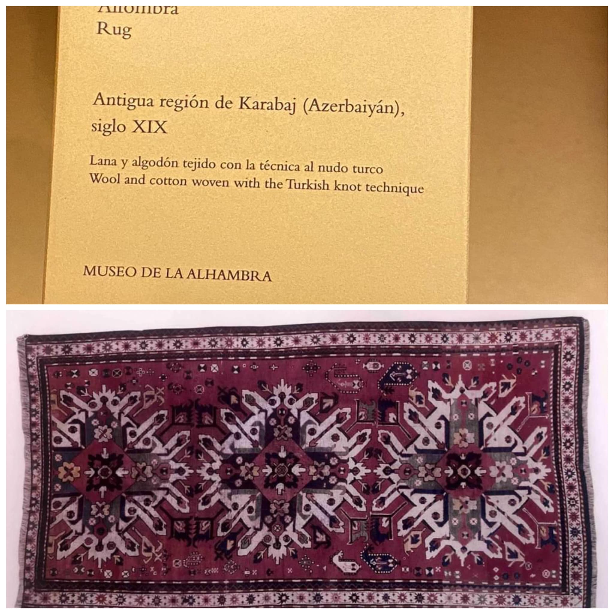 “Halı skandalı”- İspanyol Müzesi Ermeni “Kartal halısını” Azerbaycan’a mal etti