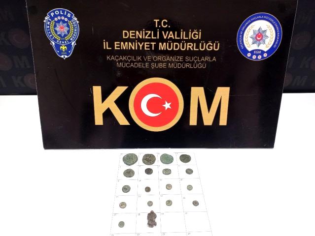 Tarihi eserleri satamadan yakalandı