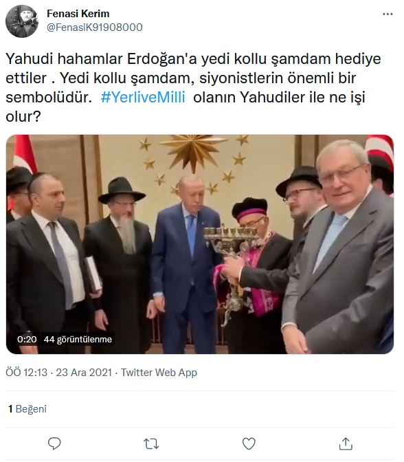 Beştepe’deki Görüşme Üzerinden Antisemit Mesajlar