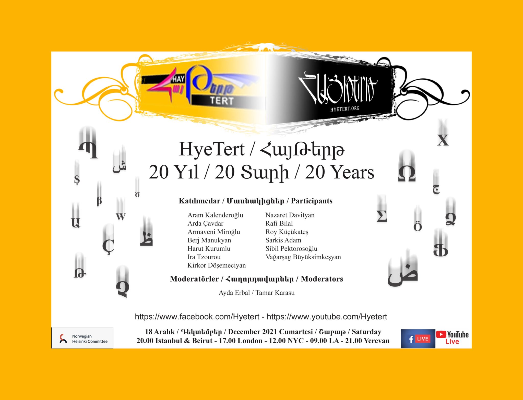 HyeTert 20. Yılını Kutluyor