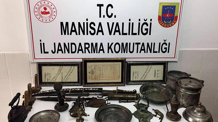 Evde Roma, Bizans ve Osmanlı dönemi eserler ele geçirildi