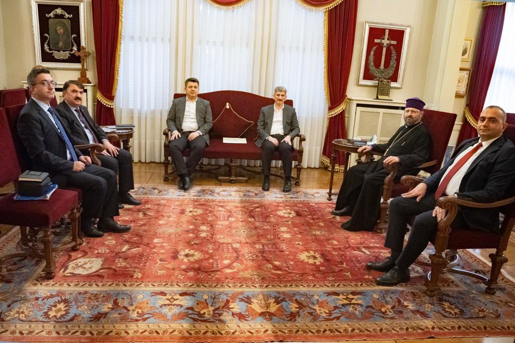 İçişleri Bakan Yardımcısı Muhterem İnce Patrikhanemizi ziyaret etti