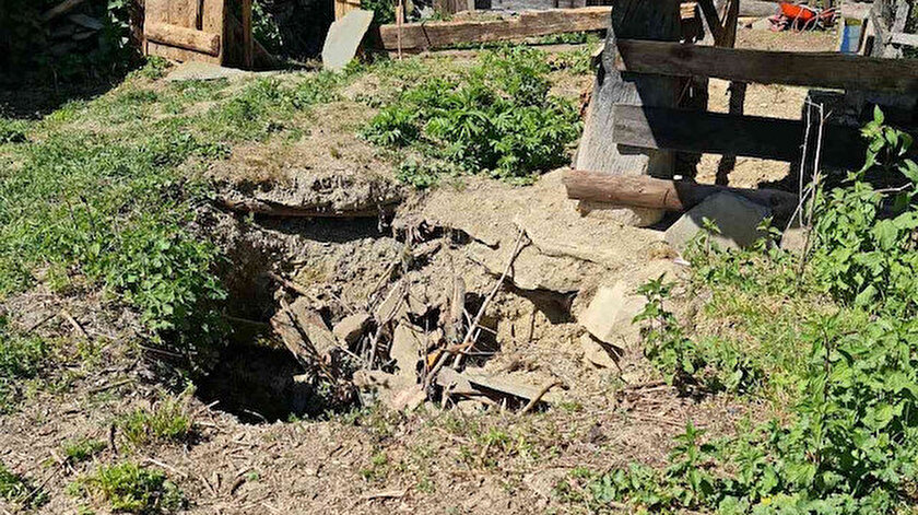 Kış aylarında boş kalan köye defineciler dadandı