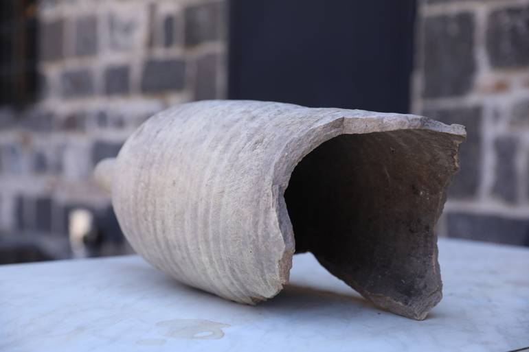 Diyarbakır’da 1700 yıllık ‘amfora’ bulundu