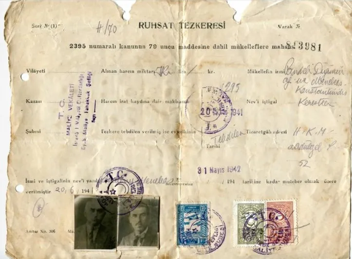 Pandeli Düğüncüoğlu ve Menelaos Kostantinidis’in Varlık Vergisi çilesi