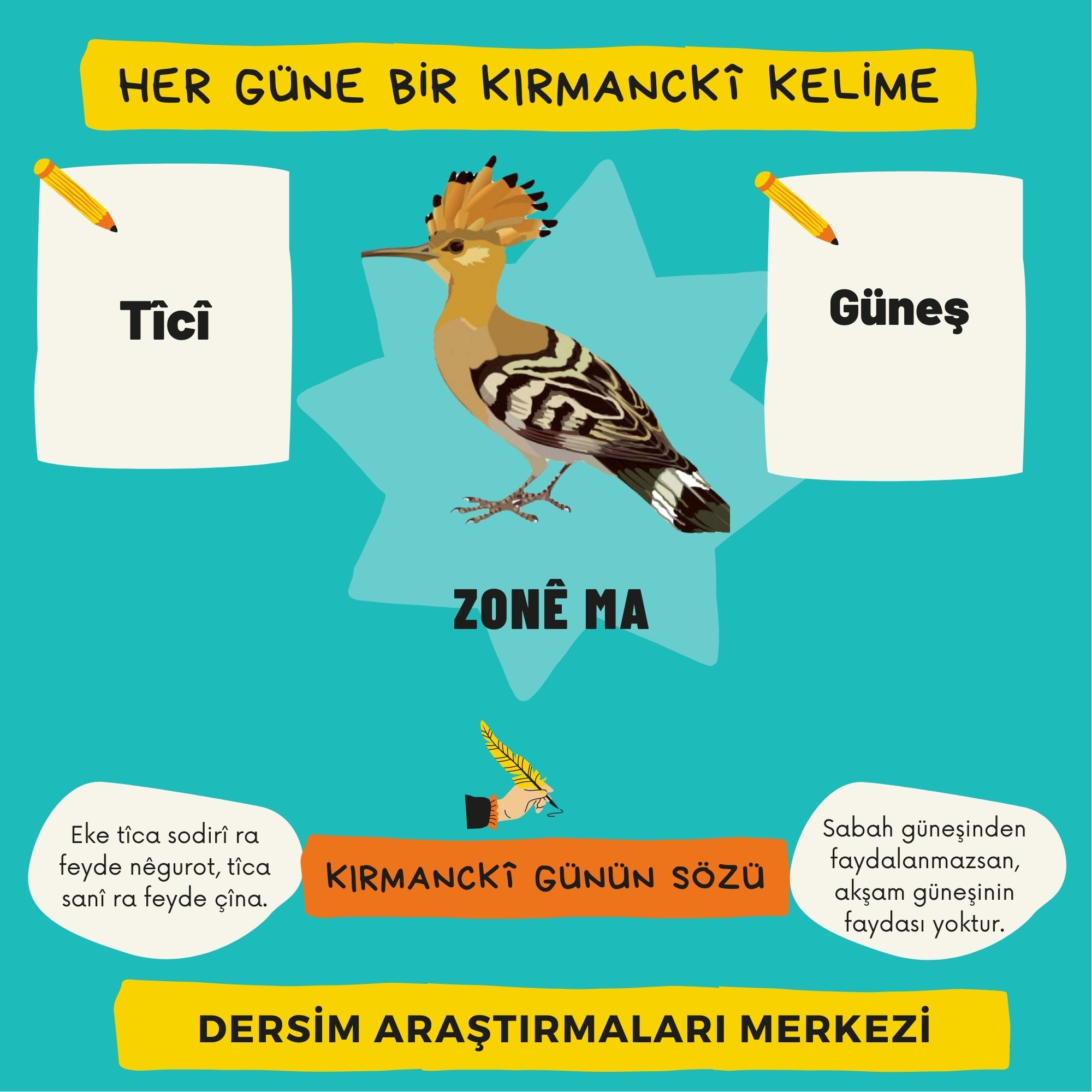 Zazalardan anadil kampanyası: “Her güne bir Kırmancki kelime” kampanyası sosyal medyada