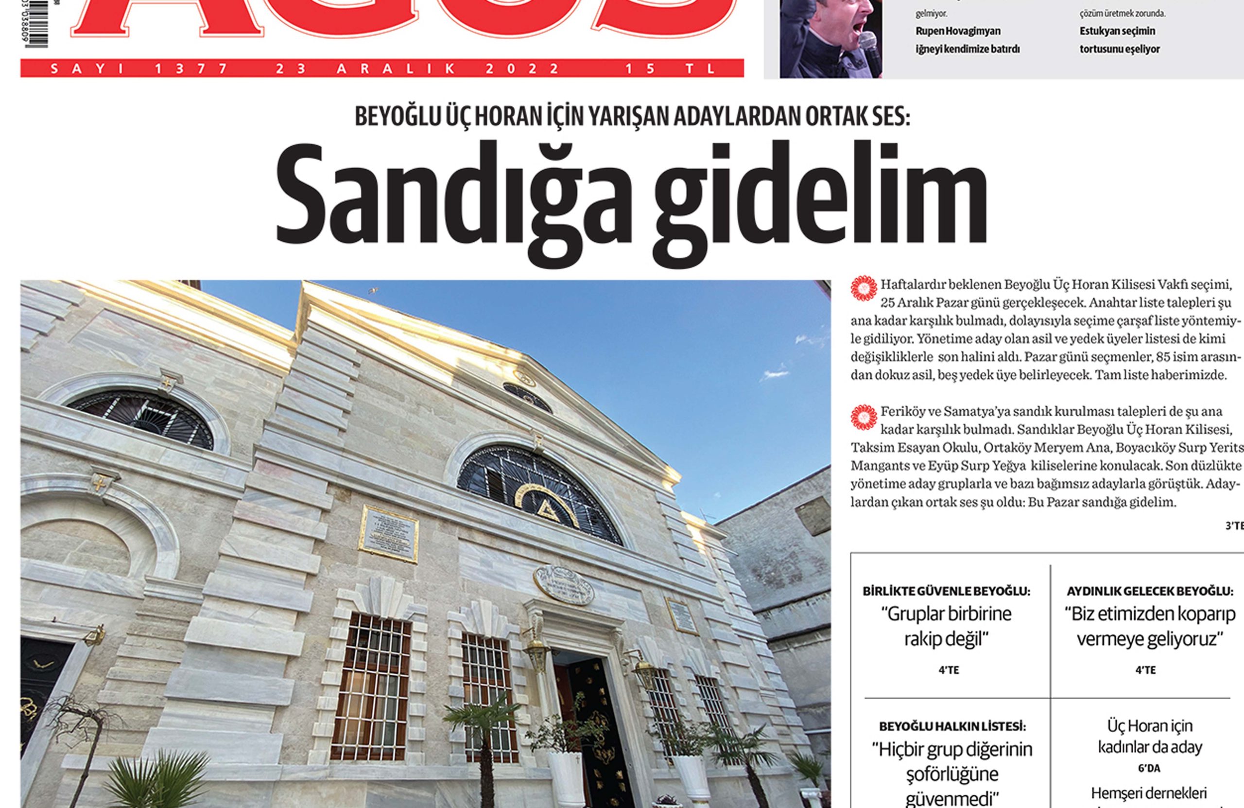 Agos yeni sayısıyla bayilerde