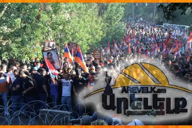 Lübnanlı Ermeniler Azerbaycan Büyükelçiliği önünde protesto gösterisi düzenledi