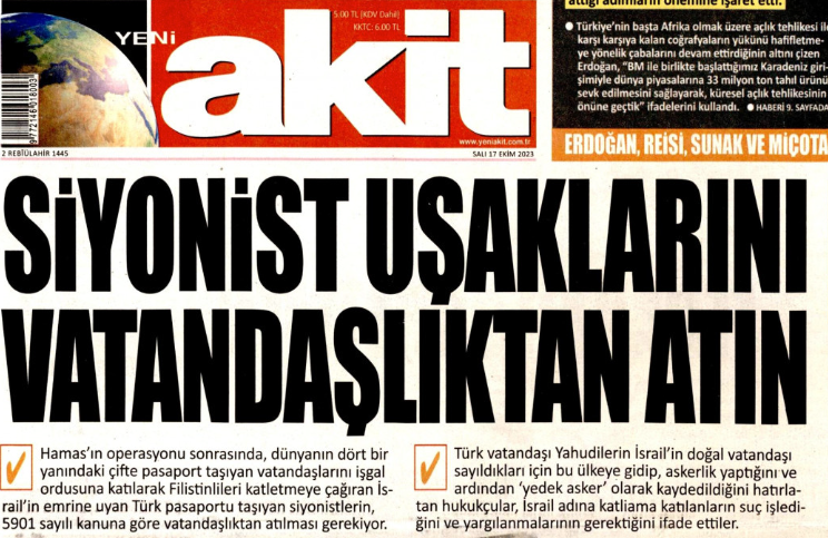 Türkiye’deki Yahudiler ve İsrailliler endişeli