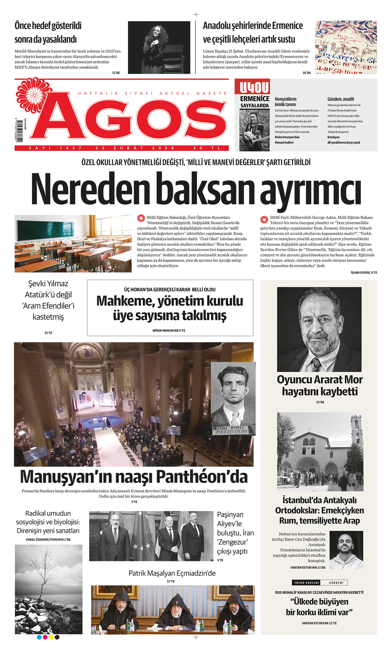 Agos yeni sayısıyla bayilerde