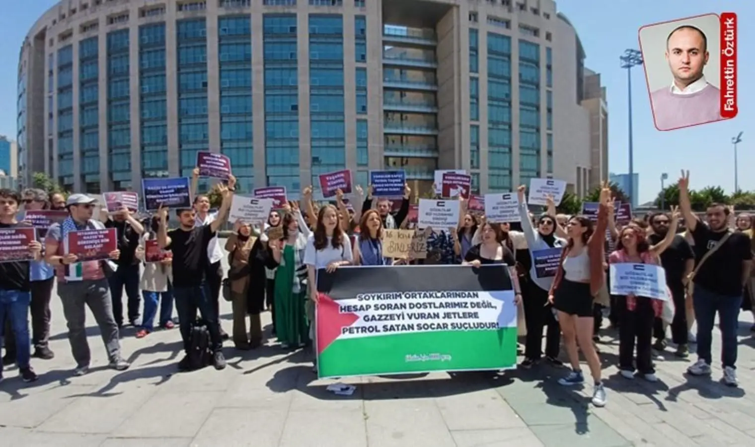 SOCAR’ı protesto ettikleri gerekçesiyle gözaltına alındılar: Filistin İçin Bin Genç adliyede