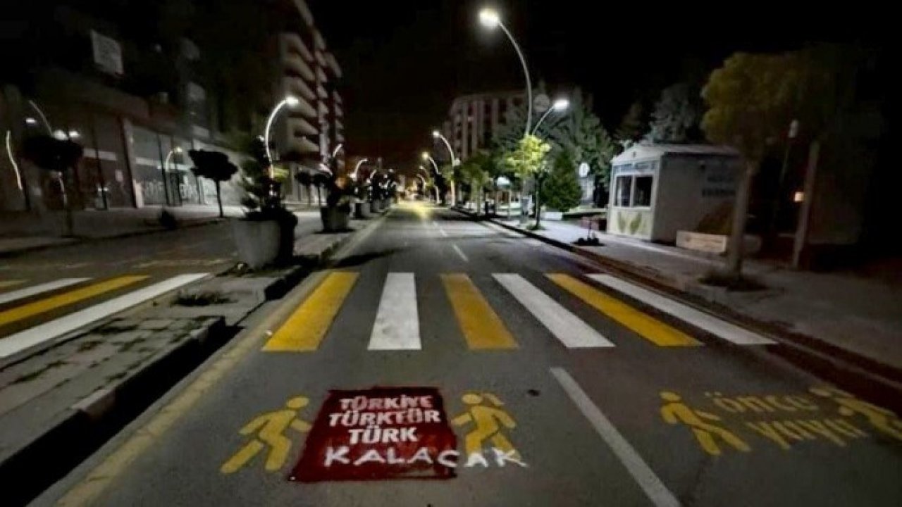 Kürtçe trafik uyarılarının üzerine ‘Türkiye Türk’tür’ yazıldı