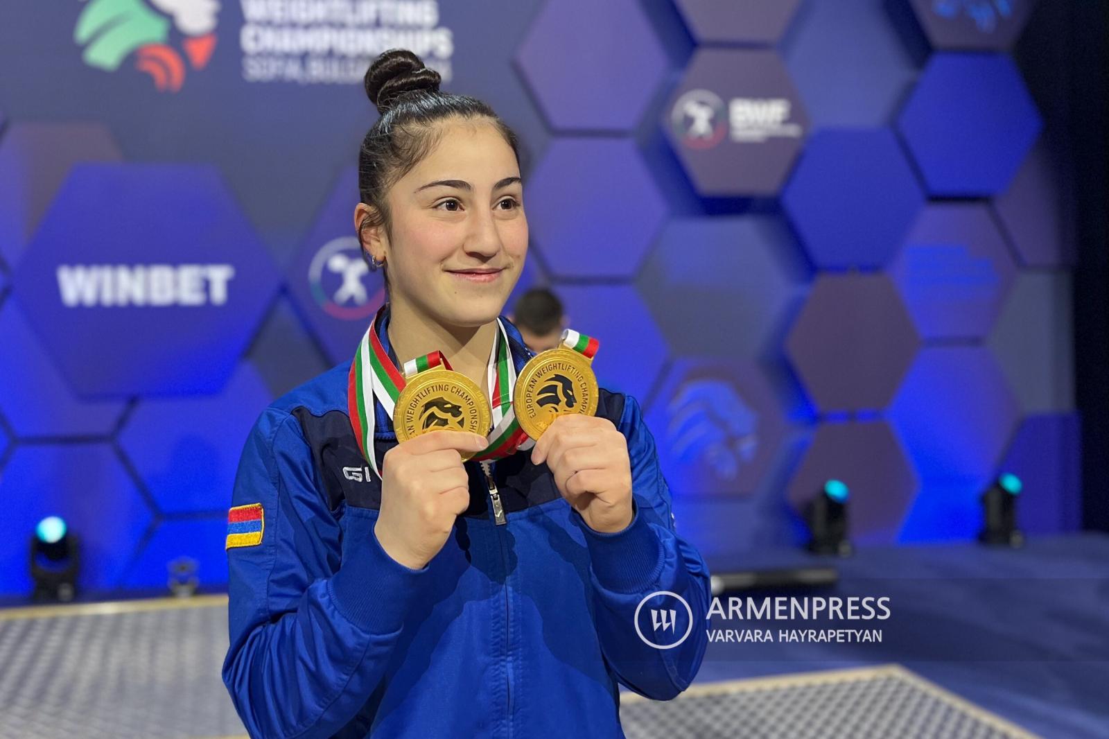 Ermeni halterci Alexandra Grigoryan, Avrupa şampiyonu oldu
