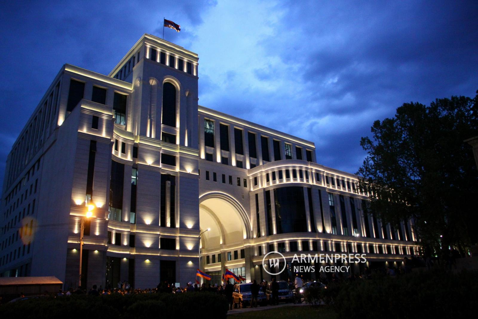 Ermenistan Türkiye’deki terör saldırısını kınadı