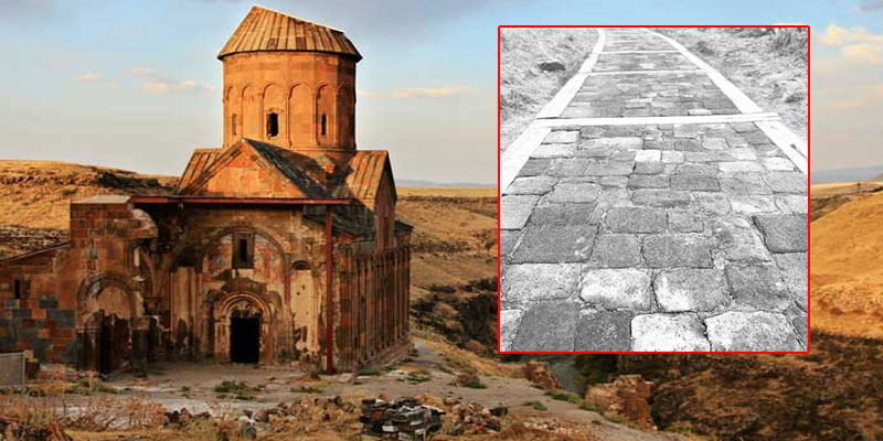 Ani Ören Yerinin iç yolları ‘Taş’ yapılıyor