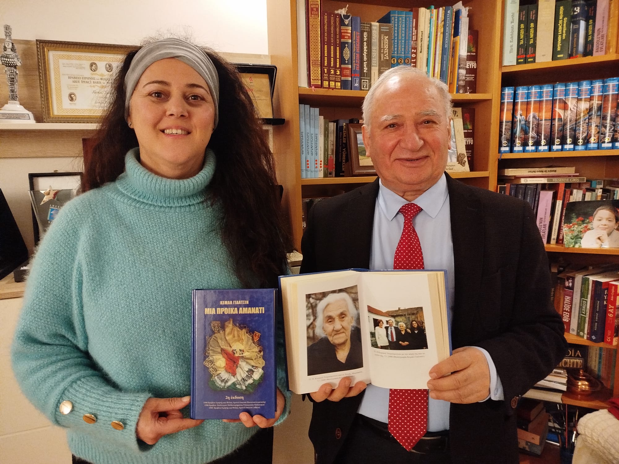 Honazlı Rum komşumuzun torunu ile duygusal bir buluşma