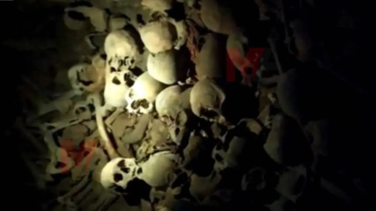 İlk kez görüntülendi: Nusaybin’de bir kilisede toplu kemikler bulundu