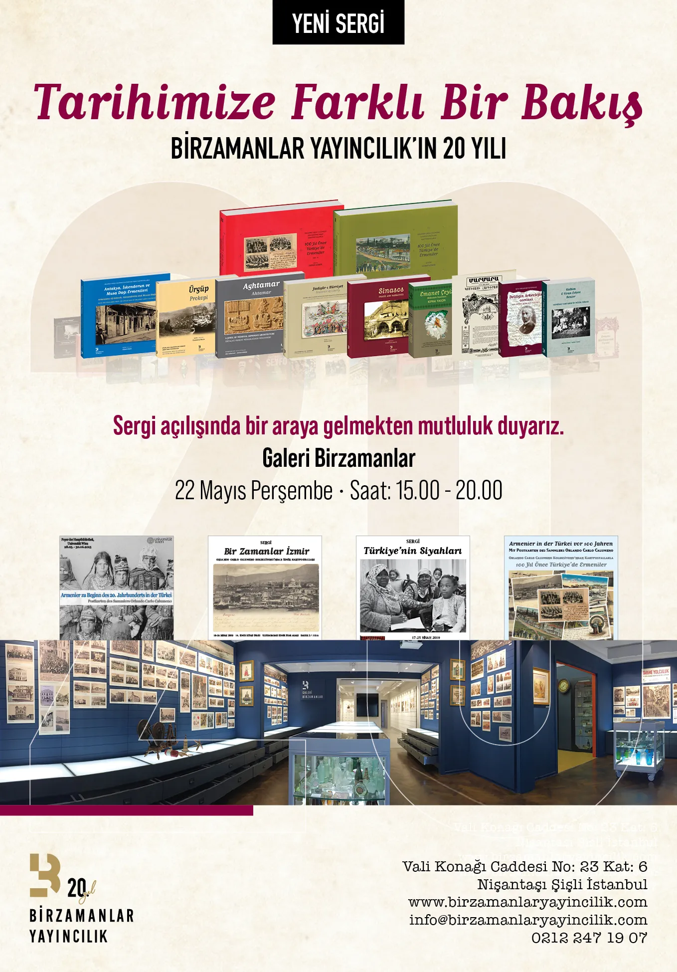 Birzamanlar Yayıncılık 20 yılı sergisi açılıyor