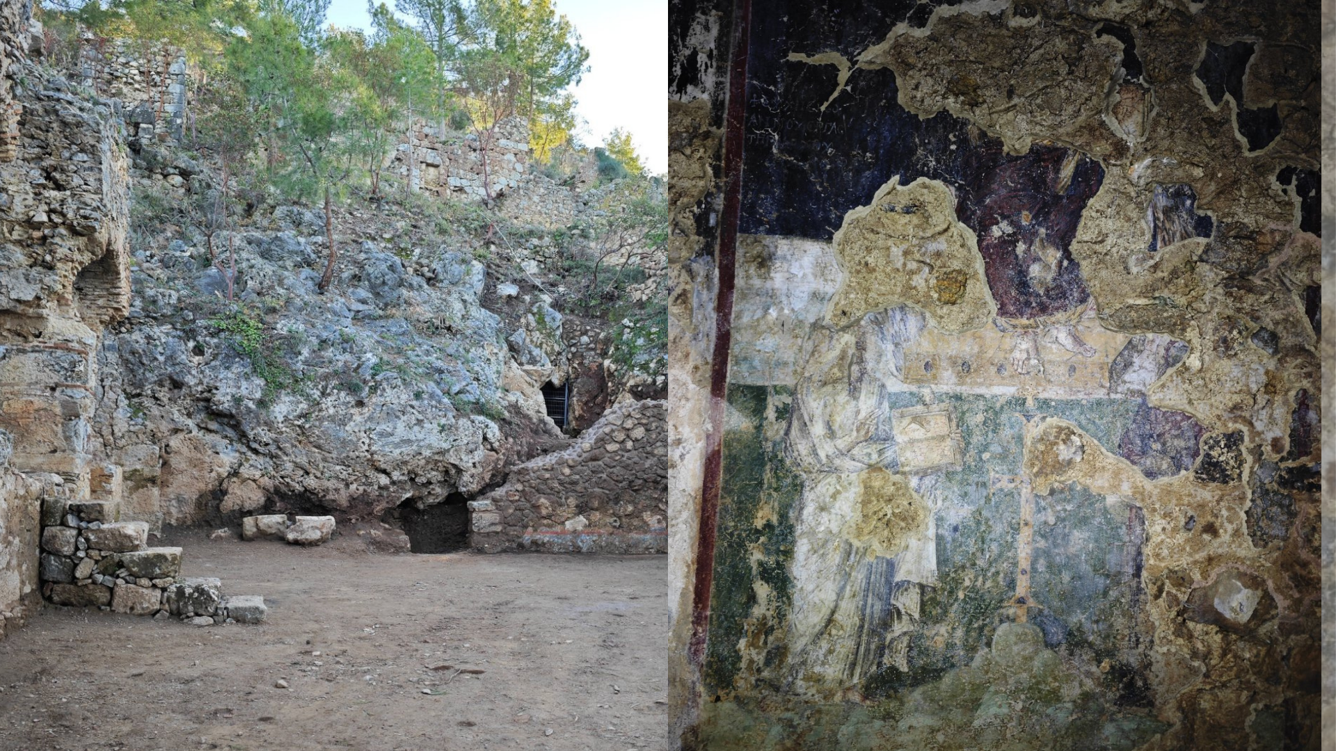 Vaftiz Mağarası’nda İsa Mesih, Meryem Ana ve Aziz Pavlus figürleri bulundu