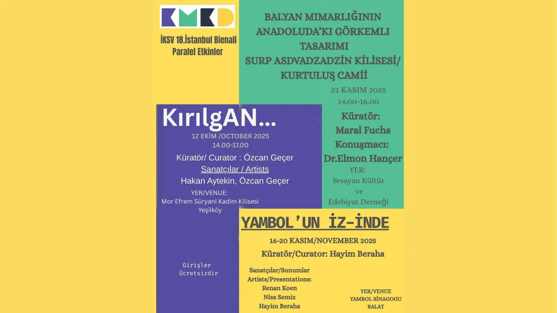 Kültürel Mirası Koruma Derneği’nden İstanbul Bienali’ne üç ayrı proje