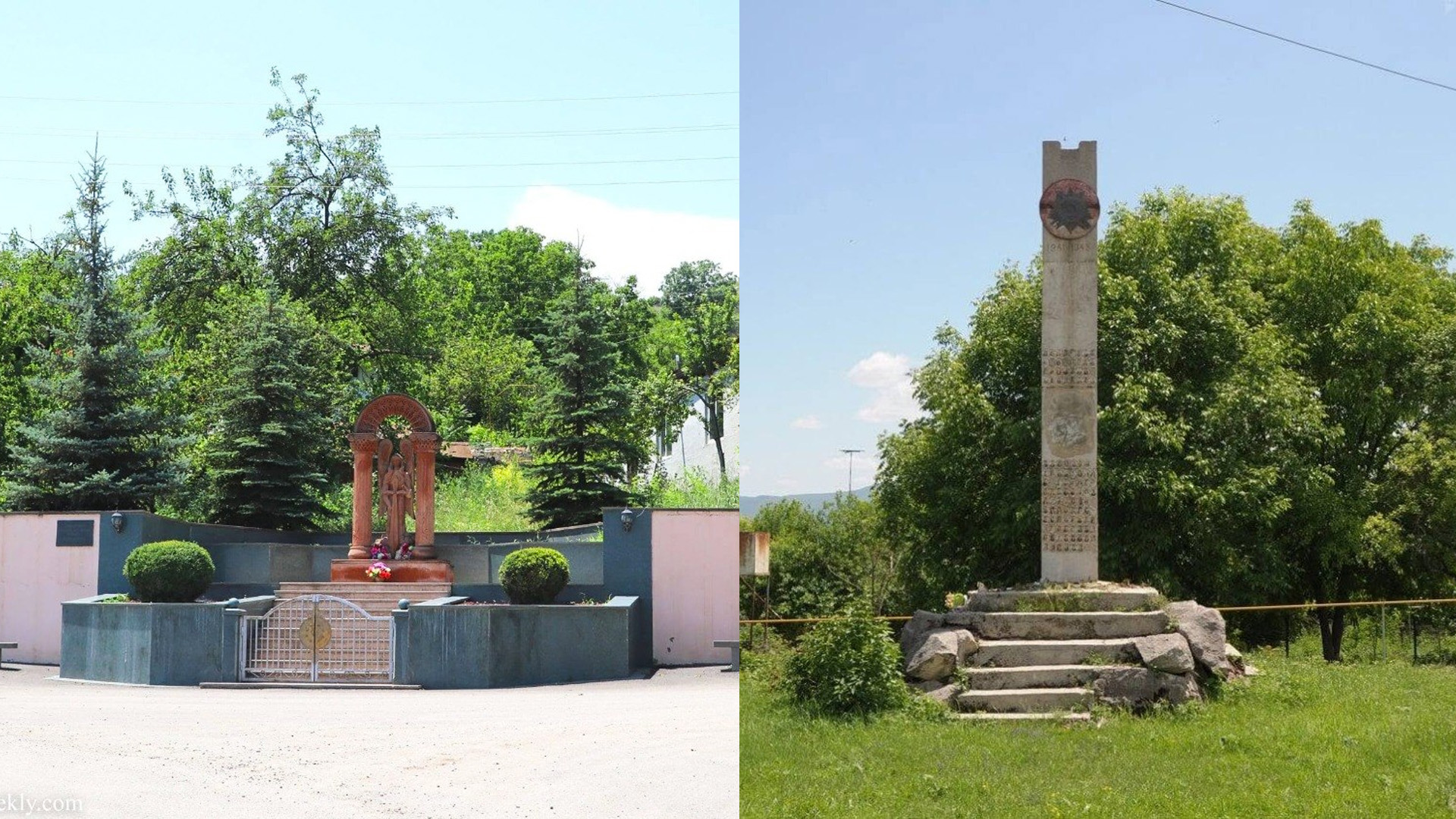 Azerbaycan yönetimi, Karabağ’daki iki Ermeni anıtını yok etti