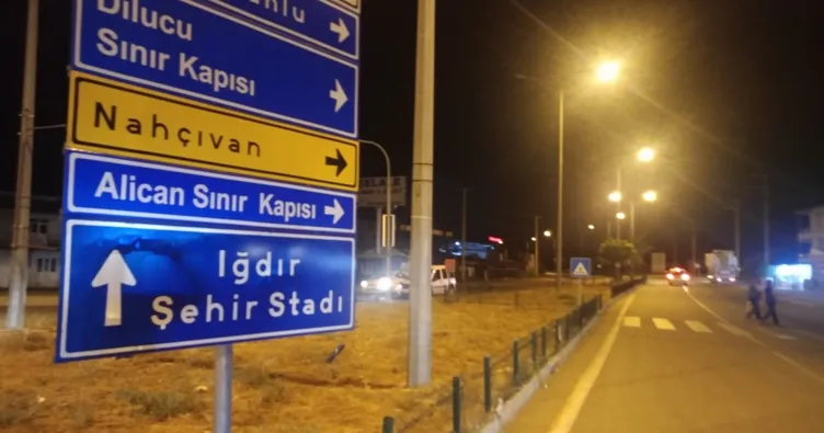 Alican Sınır Kapısı için yol tabelası asıldı