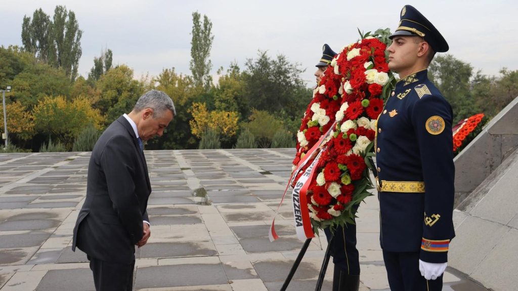 AGİT Dönem Başkanı Ermeni Soykırımı Anıtı’nı ziyaret etti