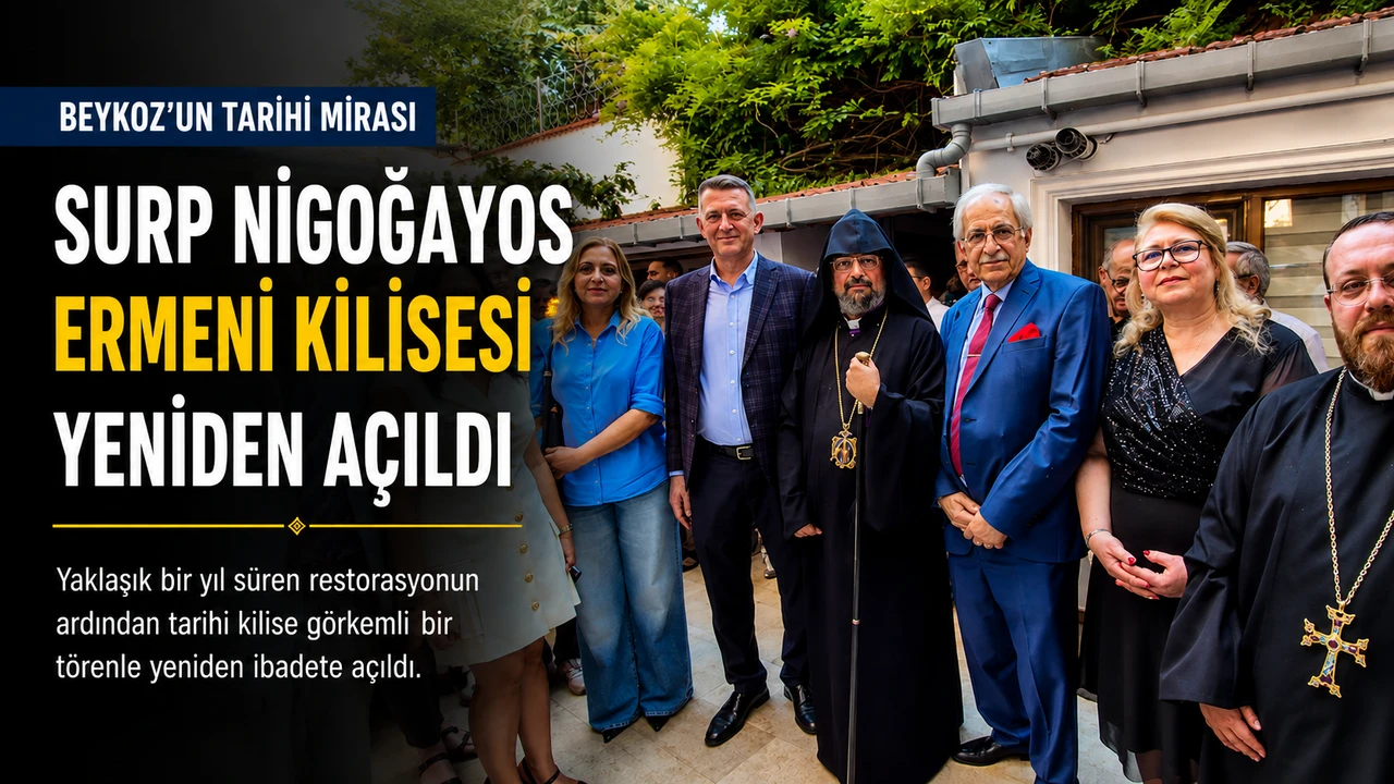 Beykoz’un Tarihi Kilisesi Yeniden İbadete Açıldı