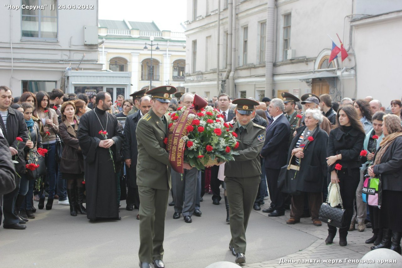 St. Petersburg’ta Ermeni Soykırımı anma törenleri düzenlendi