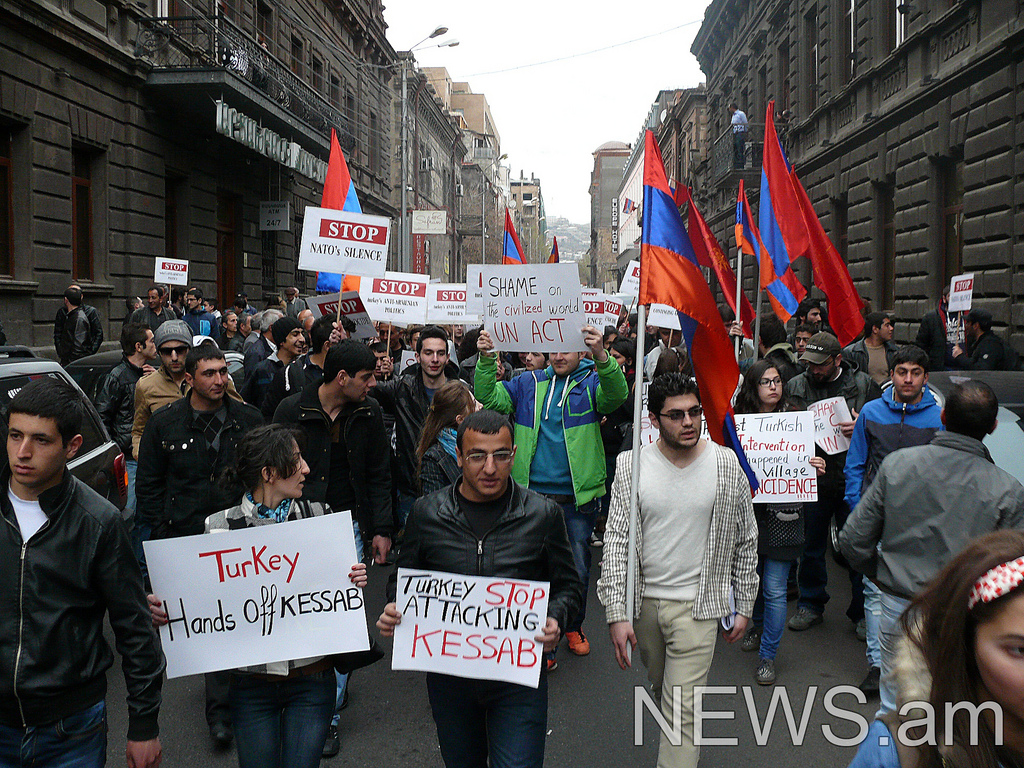 Քեսապի իրադարձութիւններուն առիթով. բողոքի ցոյց` ընդդէմ ՄԱԿ-ի անտարբերութեան