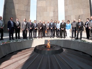 Ժան Ժորեսի հիշատակի ոգեկոչում` Հայոց ցեղասպանության հուշահամալիրում
