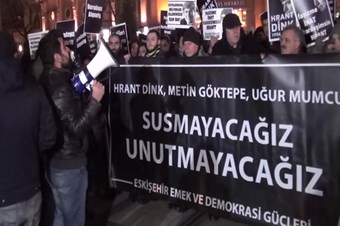 Ստամբուլում Հրանտ Դինքի հիշատակի երթն ուղեկցվել է ջրցան և զրահապատ մեքենաներով. Hurriyet
