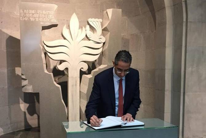 Կիպրոսի պաշտպանութեան նախարարն այցելեց Հայոց Ցեղասպանութեան յուշահամալիրը եւ թանգարանը