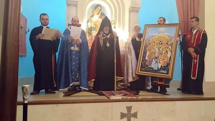 Պէյրութի Ս. Սարգիս եկեղեցւոյ մէջ՝ Հայոց Ցեղասպանութեան սուրբ նահատակներու սրբանկարի օծում