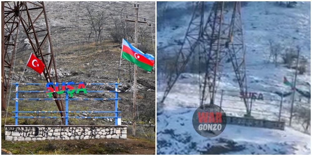 Ադրբեջանցիները Շուշիի մուտքի մոտից հանել են Թուրքիայի դրոշը. WarGonzo