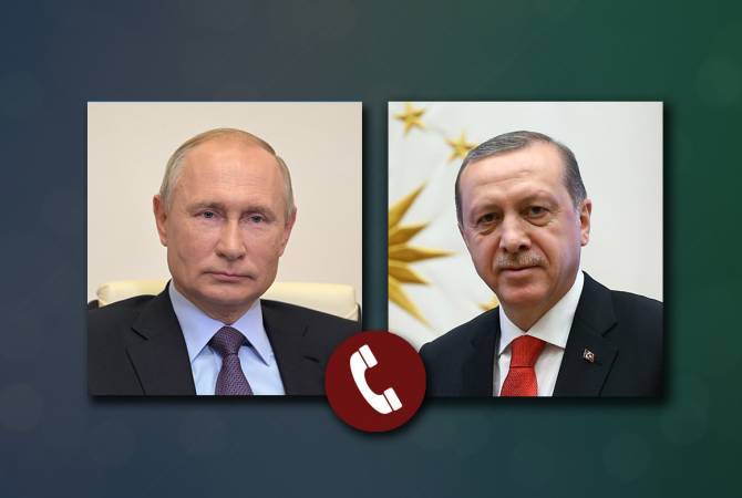 Պուտինն ու Էրդողանը քննարկել են Լեռնային Ղարաբաղում (Արցախում-Ակունքի խմբ․) առկա իրավիճակը