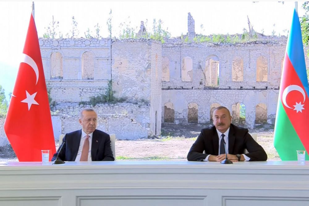 Շուշիում թուրքական հյուպատոսության և Զանգեզուրի միջանցքի բացում․ Էրդողանն ու Ալիևը Շուշիում հռչակագիր են ստորագրել