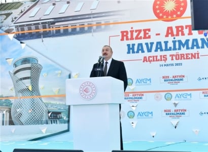 «Երկրորդ ղարաբաղյան պատերազմը մեր ընդհանուր պատմությունն է». Ալիեւը՝ Թուրքիայում օդակայանի բացման արարողությանը