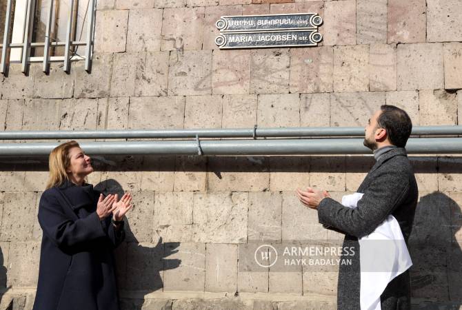 Երևանի փողոցներից մեկն անվանակոչվեց Հայոց ցեղասպանության տարիներին բազմաթիվ կյանքեր փրկած դանիացի միսիոների անունով