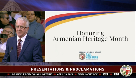Լոս Անջելեսի Քաղխորհուրդը յատուկ հանդիսաւորութեամբ նշեց Հայկական ժառանգութեան ամիսը
