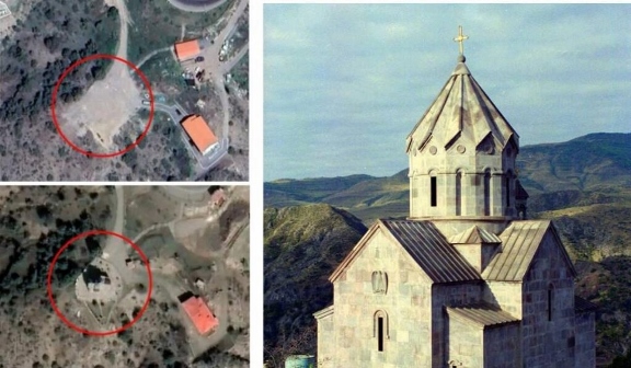 Քանդուած է նաեւ բռնագրաւեալ Բերձորի Ս. Համբարձում եկեղեցին