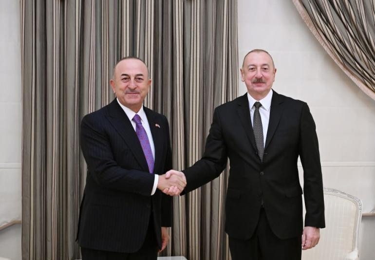 Ալիևն ընդունել է Չավուշօղլուին