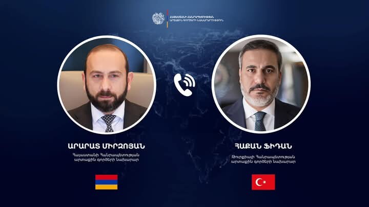 Արարատ Միրզոյանը հեռախոսազրույց է ունեցել Թուրքիայի ԱԳ նախարարի հետ