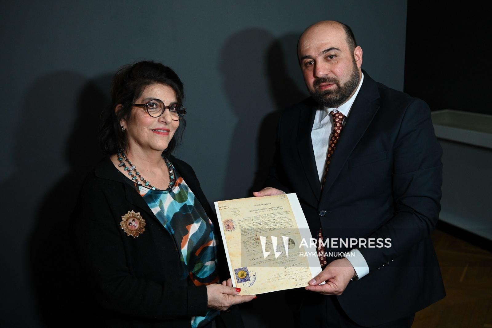 Հայոց ցեղասպանության 110-րդ տարելիցին Հայաստանի պատմության թանգարանում Ֆրանսիայից բերված եզակի ցուցանմուշներ կներկայացվեն