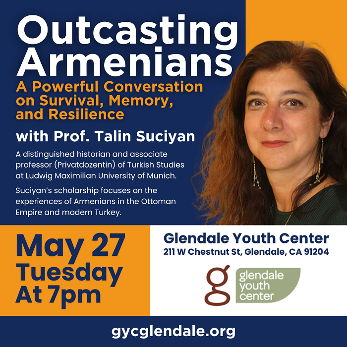 Փրոֆ. Թալին Սուճեան Կլենտէյլի մէջ պիտի ներկայացնէ Թուրքիոյ հայութեան մասին իր ուսումնասիրութիւնները
