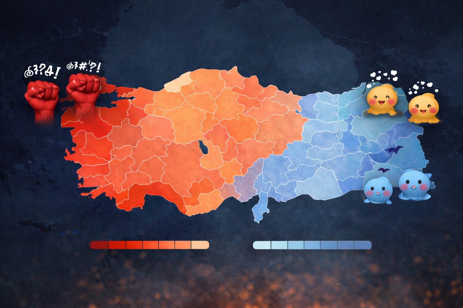 Թուրքիայի ամենաշատ ու ամենաքիչ հայհոյող նահանգները